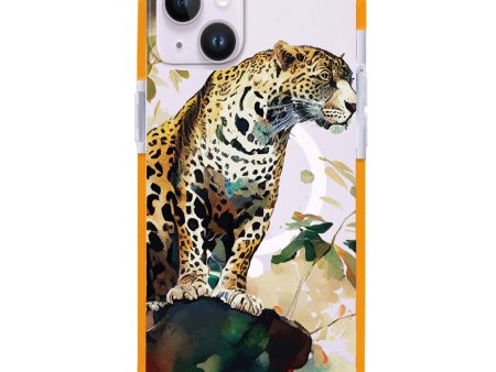 A leopard iPhone 15 MagSafe Compatible Ultra Shockproof Case Online Sale