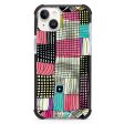 Abstract Checked Pattern iPhone 15 MagSafe Compatible Ultra Shockproof Case Online Sale