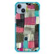 Abstract Checked Pattern iPhone 15 MagSafe Compatible Ultra Shockproof Case Online Sale