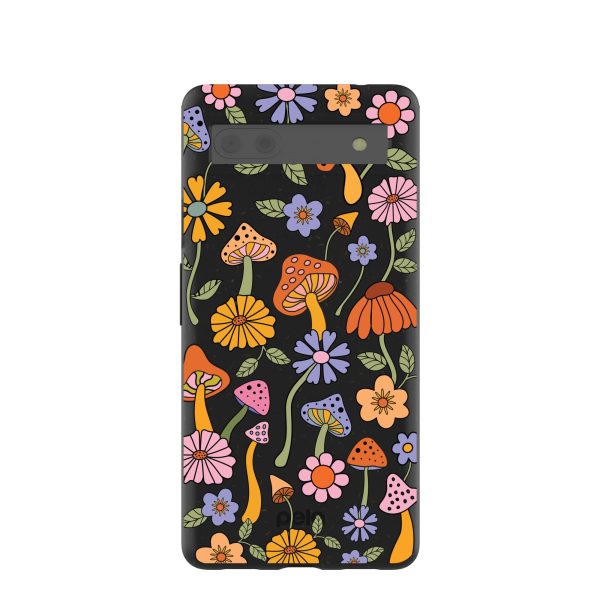 Black Midnight Shrooms Google Pixel 6a Case Online now