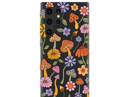 Black Midnight Shrooms Samsung Galaxy S22 Ultra Case Supply