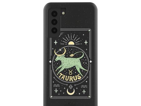 Black Taurus Samsung Galaxy S21 Case Online now