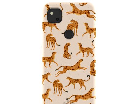 Seashell Wild Cats Google Pixel 4a Case Supply