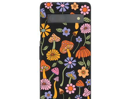 Black Midnight Shrooms Google Pixel 7a Case For Cheap