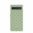 Sage Green Hearts Google Pixel 6a Case Cheap