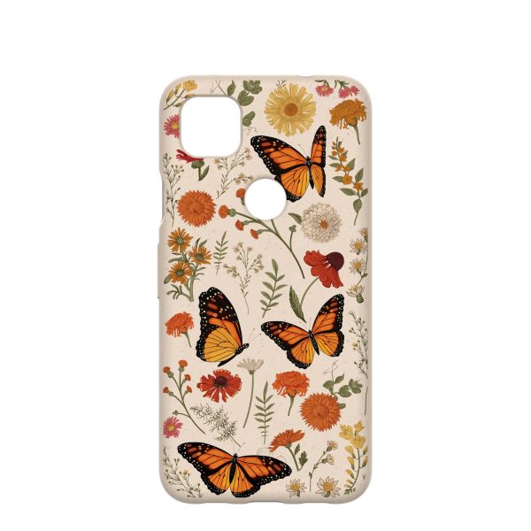 Seashell Monarch Butterfly Google Pixel 4a Case Fashion