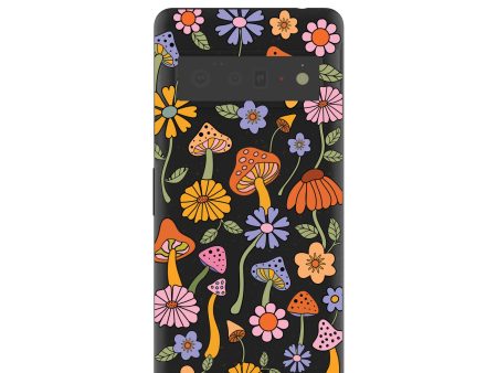 Black Midnight Shrooms Google Pixel 6 Pro Case For Cheap