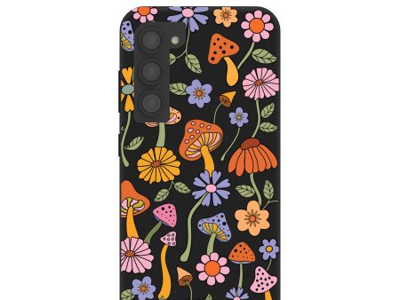 Black Midnight Shrooms Samsung Galaxy S23 Case Cheap