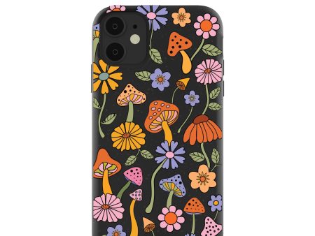 Black Midnight Shrooms iPhone 11 Case For Sale