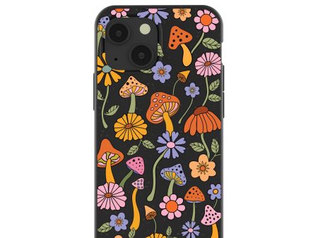 Black Midnight Shrooms iPhone 13 Mini Case Discount