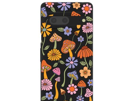 Black Midnight Shrooms Google Pixel 7 Case Online Hot Sale