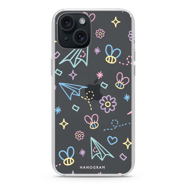 Playful Patterns iPhone 15 Plus Ultra Clear Case Cheap