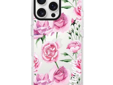 Pink Rose iPhone 15 Pro Max Ultra Clear Case Sale