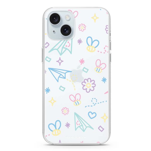 Playful Patterns iPhone 15 Plus Ultra Clear Case Cheap