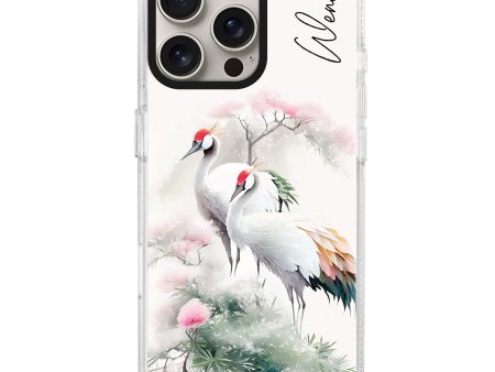 Pines & cranes iPhone 15 Pro Max Ultra Clear Case Discount