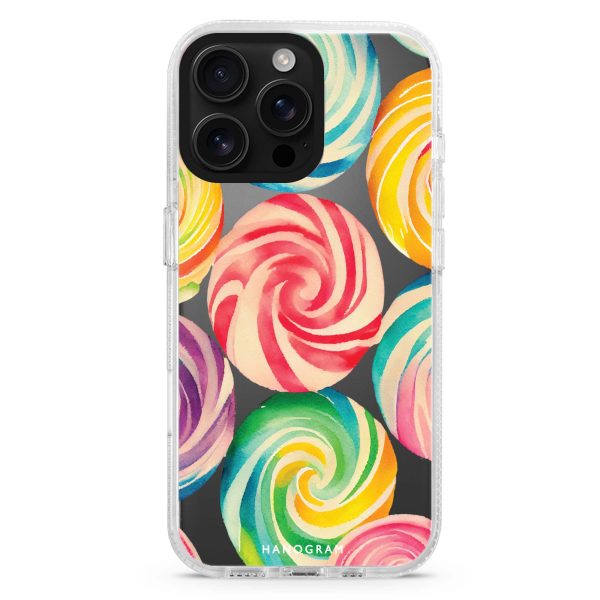 Abstract Candy iPhone 15 Pro Max Ultra Clear Case Discount