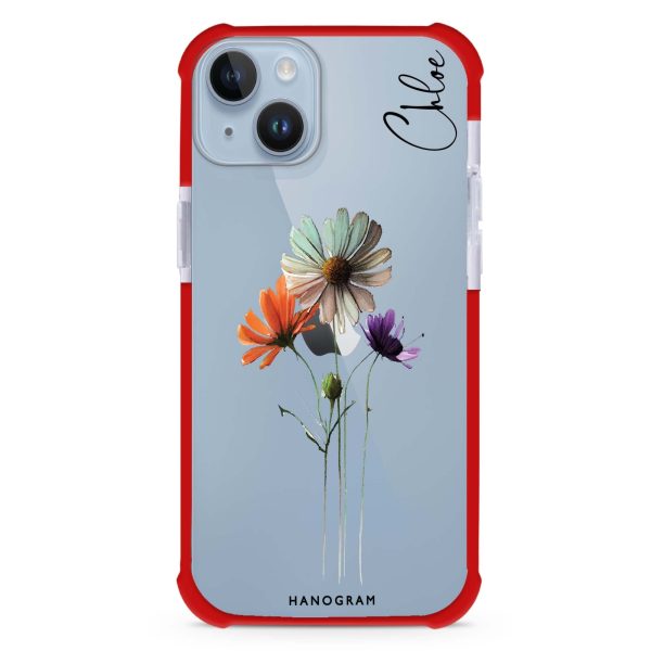 A watercolour floral iPhone 15 Ultra Shockproof Case For Cheap