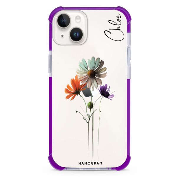 A watercolour floral iPhone 15 Ultra Shockproof Case For Cheap