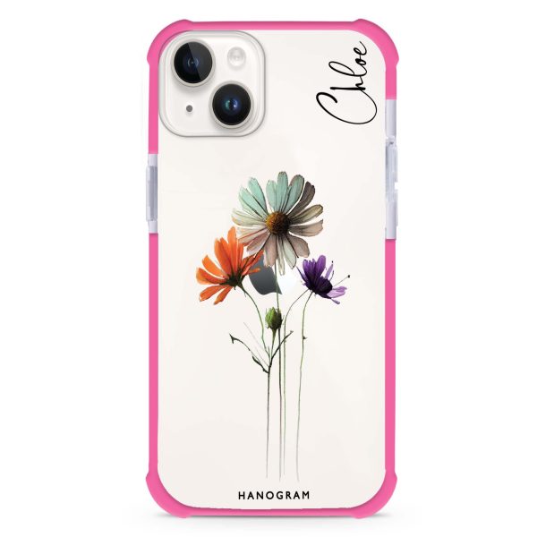 A watercolour floral iPhone 15 Ultra Shockproof Case For Cheap